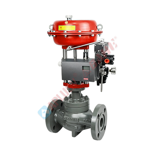 Top-mounted perforated cage type regulating valve