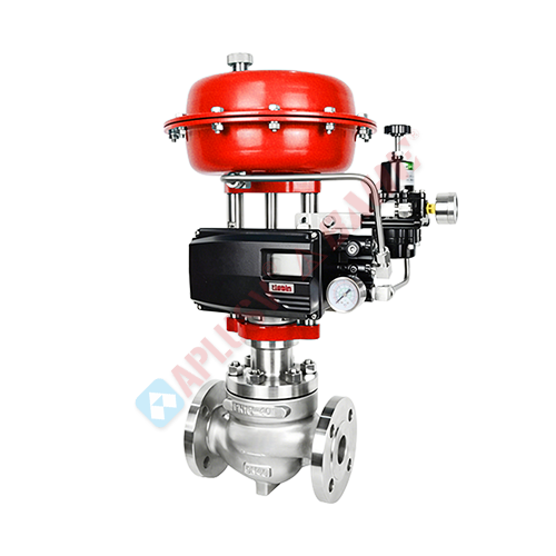 Top-mounted single-seat regulating valve